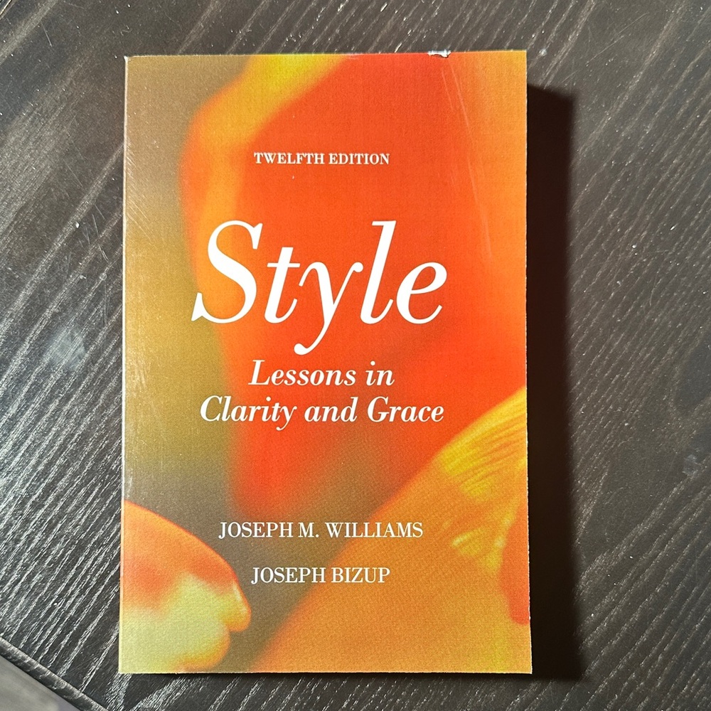 Style: Lessons in Clarity and Grace Book